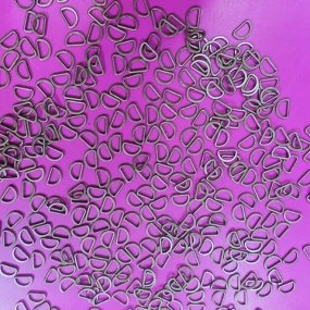 IMPORTED -METAL D RING-GUN METAL FINISH