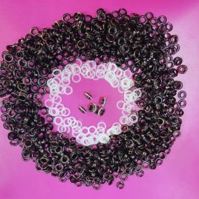 IMPORTED- EYELET- MALE+FEMALE+ WASHER GUN METAL FINISH